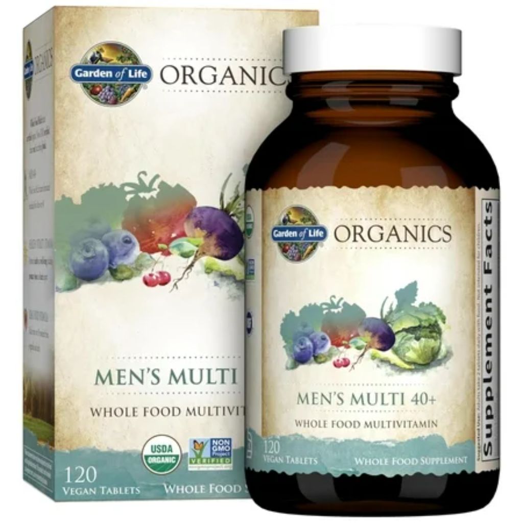 Garden of Life mykind Organics Men s 40+ Multi  120 Tablets