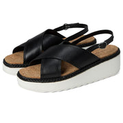 Lucky Brand Pebina Wedge Sandals Women's - Black 6