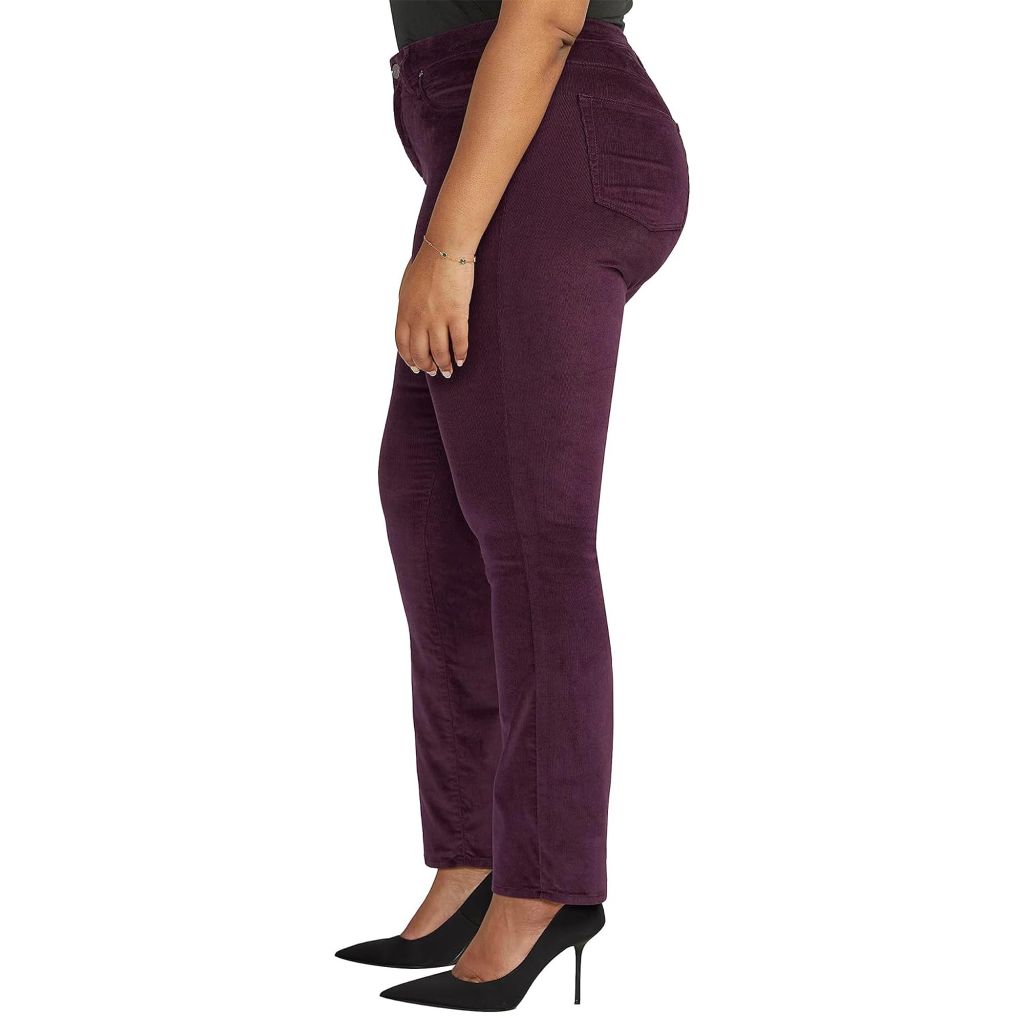 SZ 14, JAG Jeans Women's Plus Size Ruby Mid Rise Straight Leg Pants, Sangria