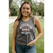 Blue 84 - Mississippi State Bulldogs NCAA Officially Licensed Women's Tank Top Burnout Vintage Scholar, Small