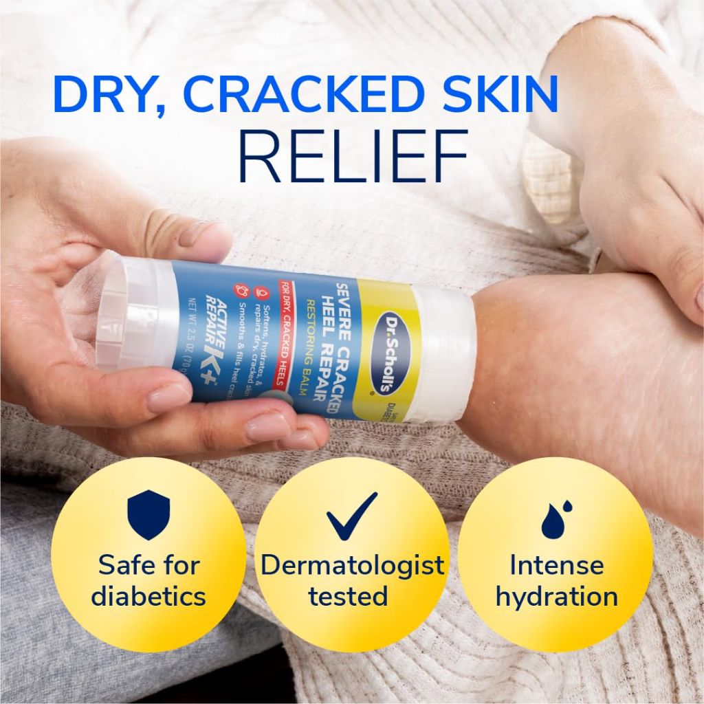 Dr. Scholl's Severe Cracked Heel Repair Restoring Balm, 2.5oz