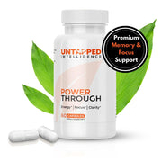 Power Through - Nootropic Brain Supplement for Memory and Focus, 60 Capsules