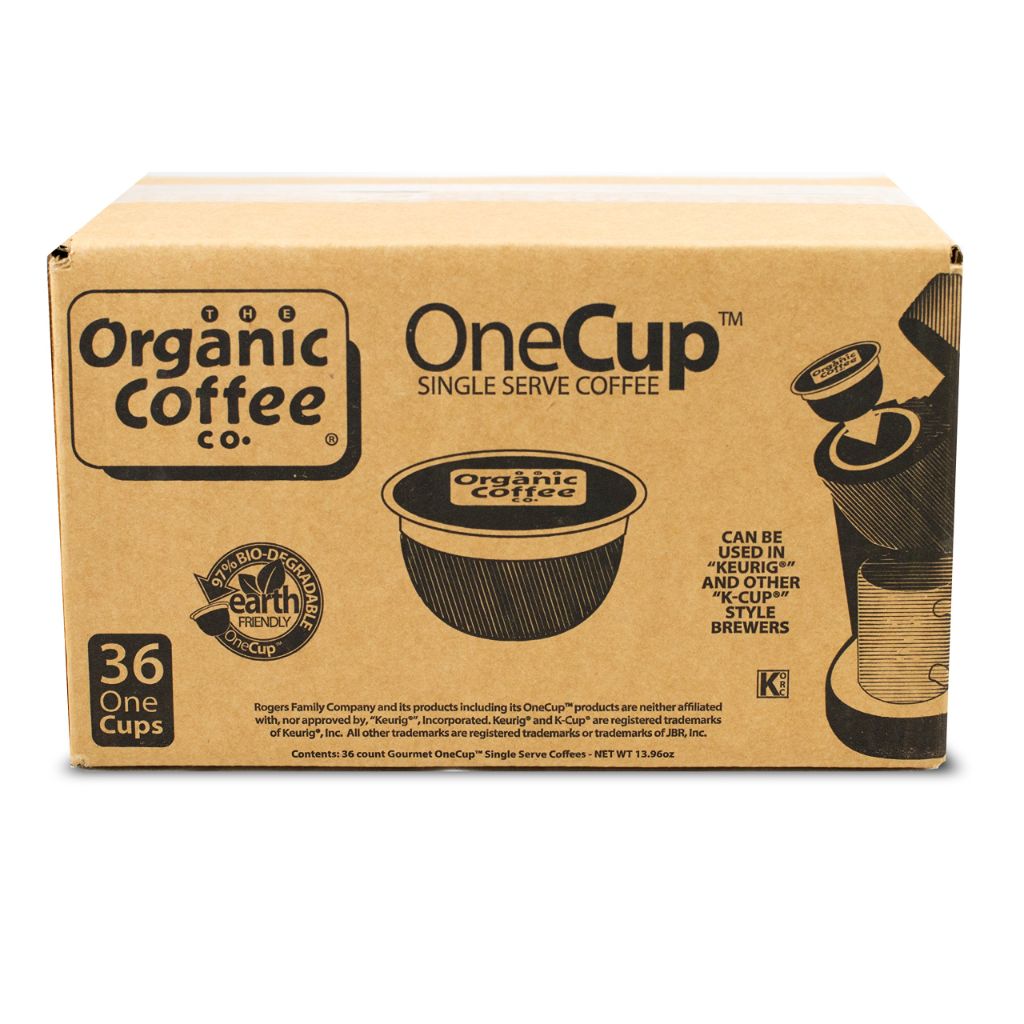 The Organic Coffee Co. OneCup, Decaf Gorilla | 36 Count