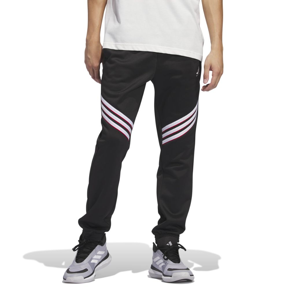 adidas Men's Select Foundation Basketball Pants - Black/White, XXL