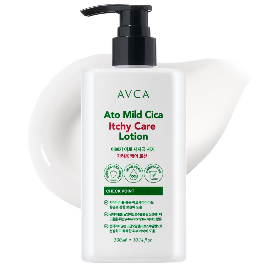 AVCA Cica Ceramide Lotion for Sensitive Itch-Prone Skin 300ml(10.14 fl. oz)