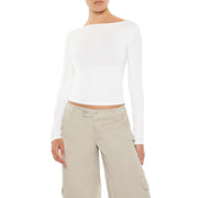 Forever 21 Women's Lace-Up High-Neck Top White X-Large