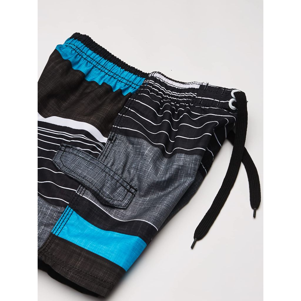 Kanu Surf Toddler Boys Viper Quick Dry Beach Swim Trunk, Viper Black, 3T