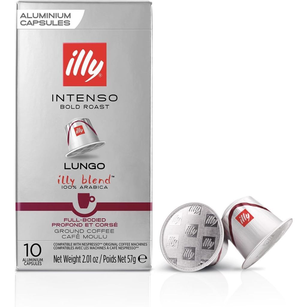 Illy Espresso Capsules Intenso Lungo Dark Roast - 10 Count