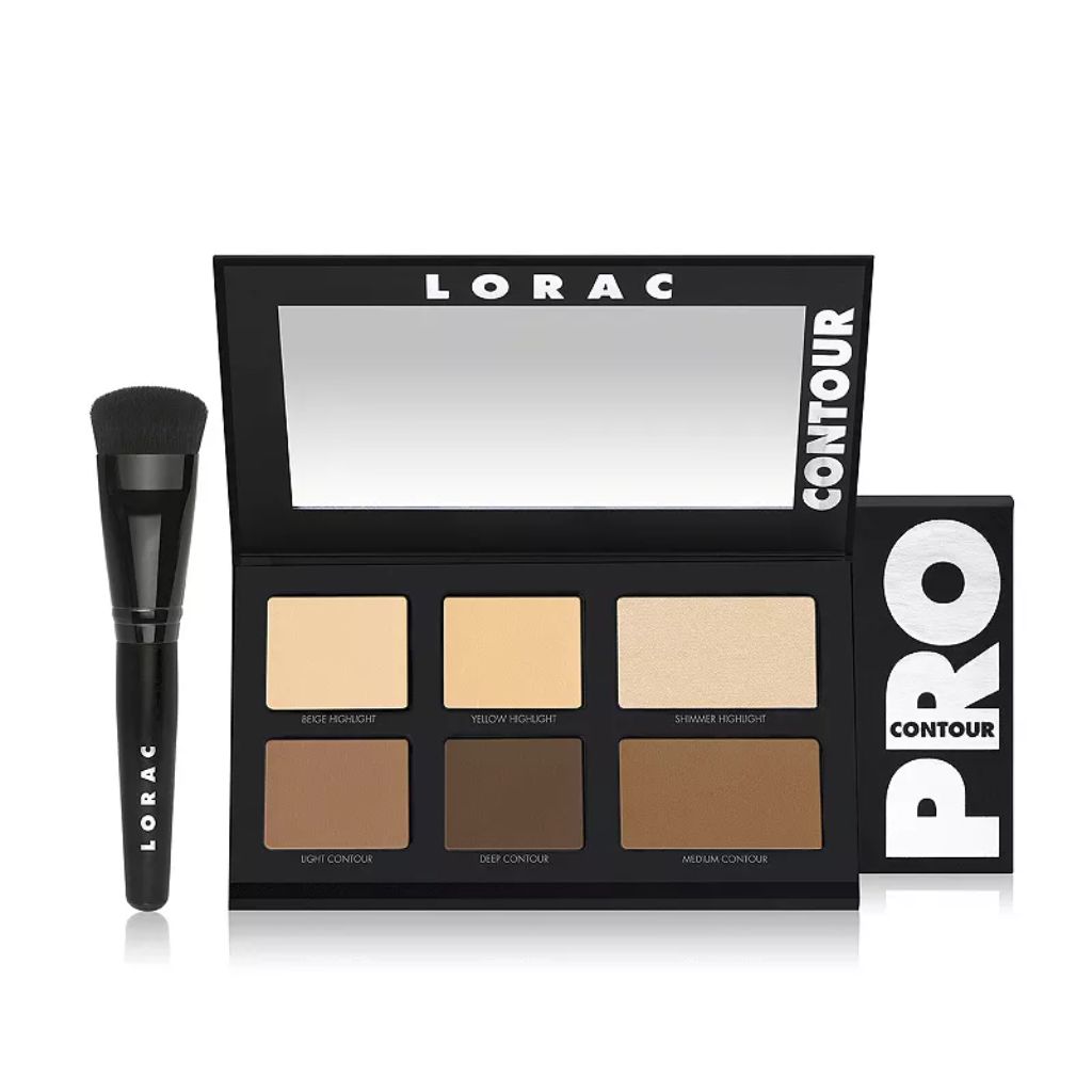 Lorac Pro Contour & Highlight Palette Plus Contour Brush
