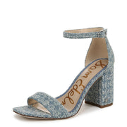 Sam Edelman Women's Daniella Heeled Sandal, Montrose Blue, 8.5