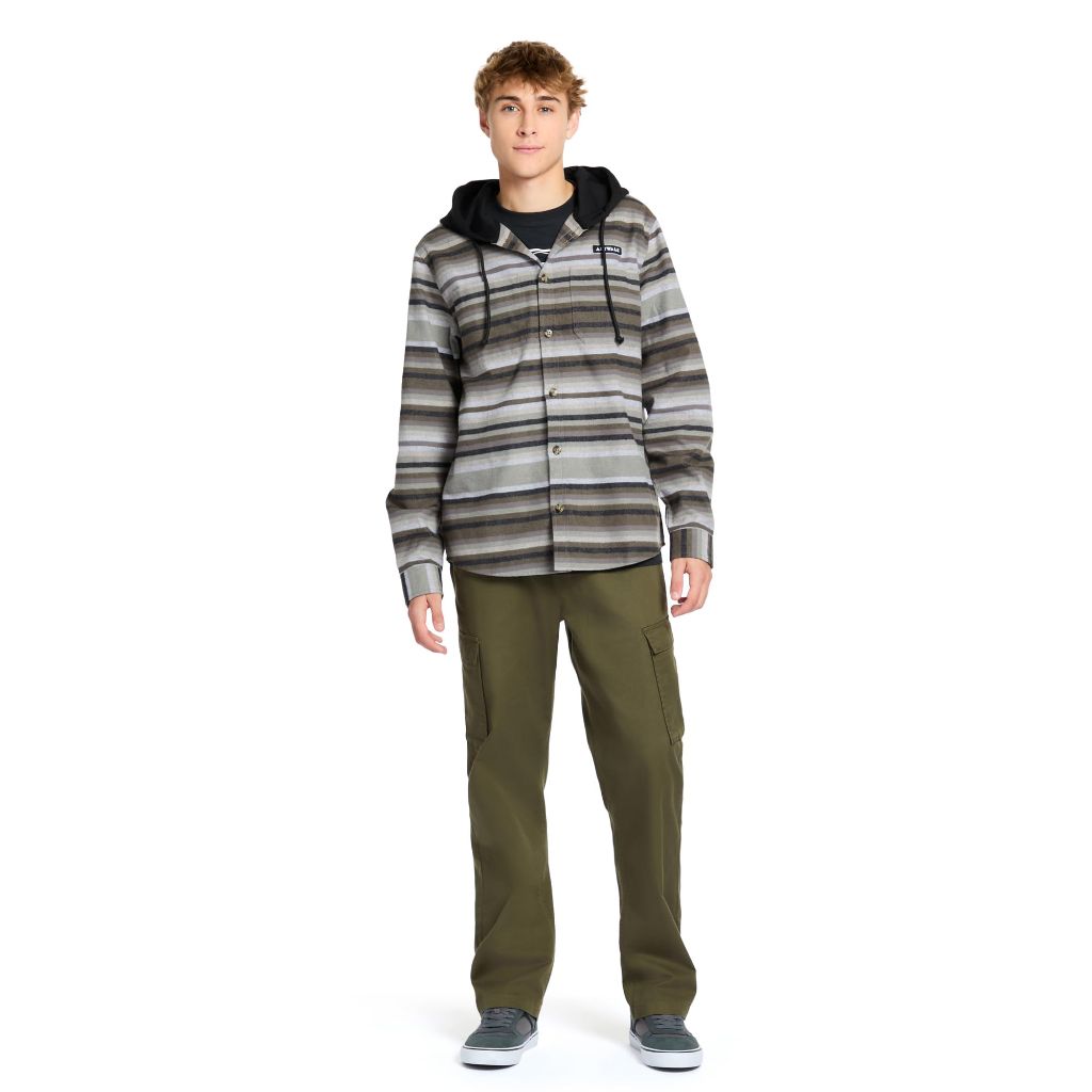 SZ L, Airwalk Men's Hooded Shirt Jacket