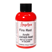 Angelus Acrylic Leather Paint, 4 Fl Oz (Pack of 1), Fire Red