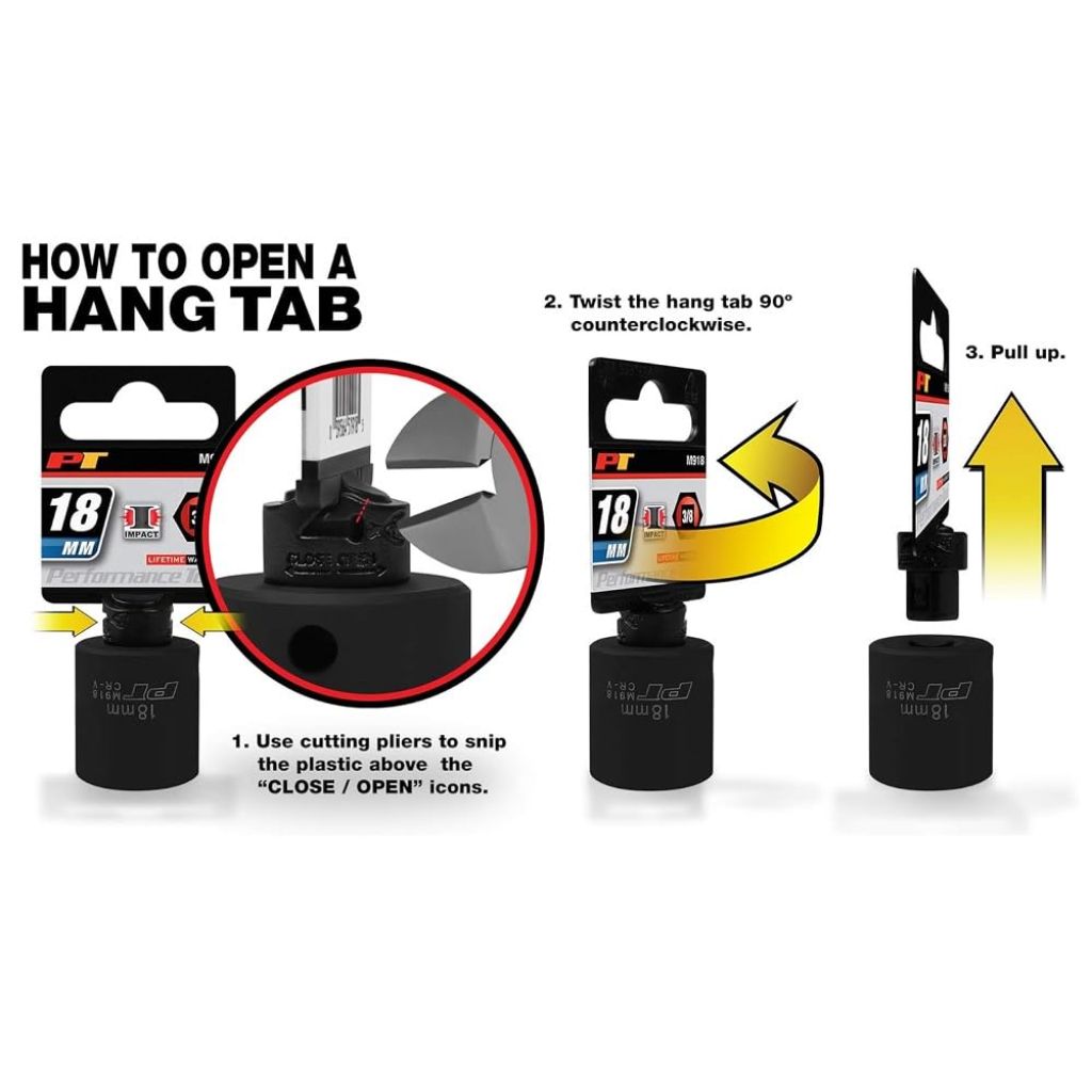 Performance Tool W83243 1/2-Inch Drive Hex Lock Nut Socket, 2-1/2-Inch