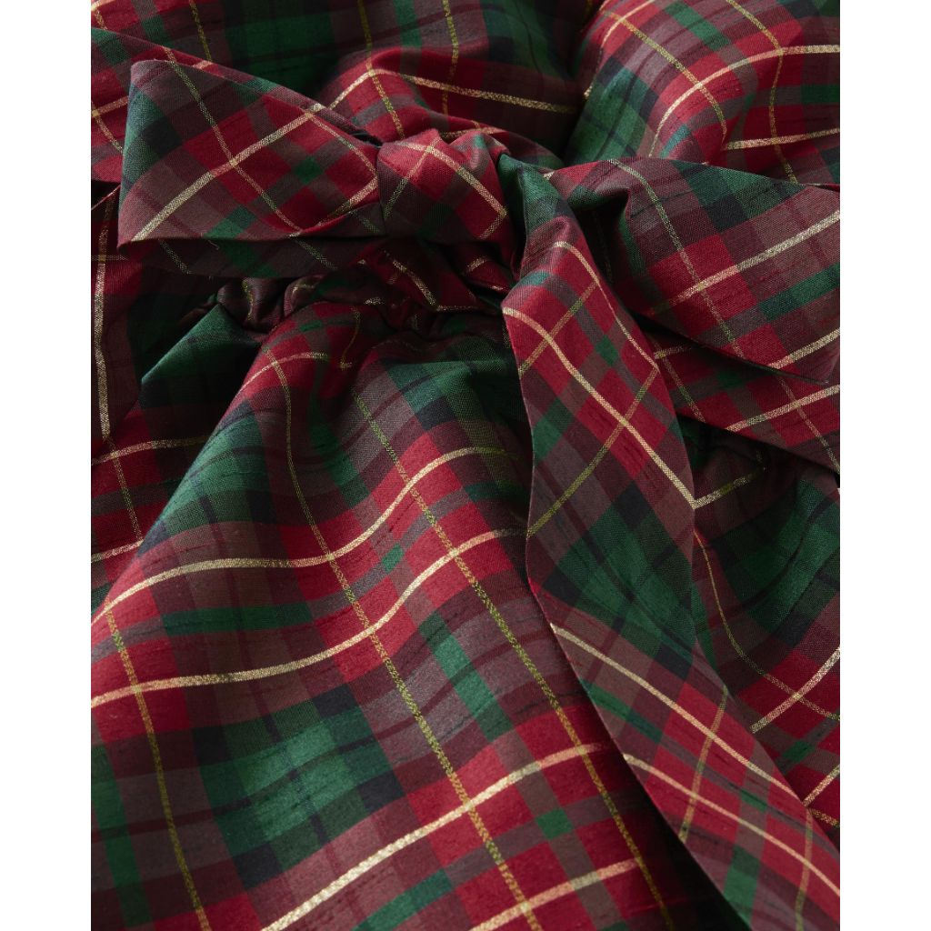 Gymboree, Short Sleeve Plaid Fall Dressy Dress, Red Christmas, Medium