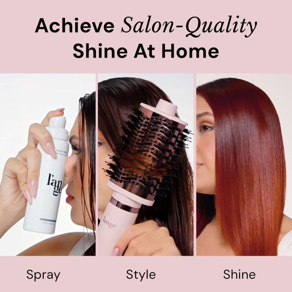 L'ANGE HAIR Glass Hair Heat Protectant Spray | Anti-Frizz Blow Dry Mist | 5 fl oz