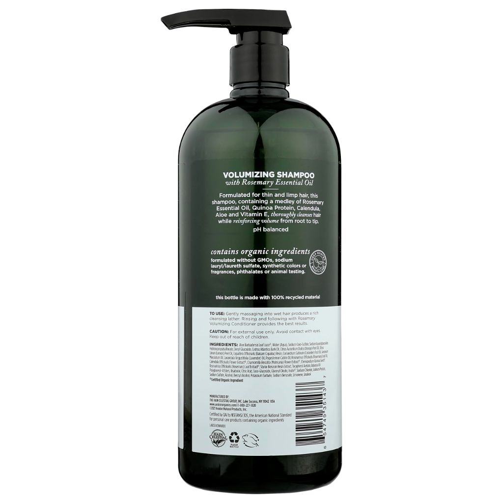 Avalon Organics Shampoo, Rosemary Shampoo, 32 Fl Oz