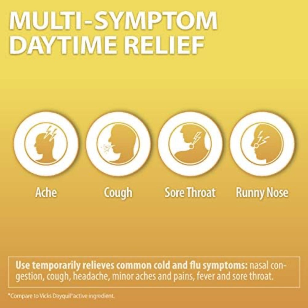 HealthA2Z® Daytime | Cold & Flu Medicine | Powerful Multi-Symptom Daytime(20 Softgels) (Daytime Cold & Flu Medicine (20 Count Pack of 1))