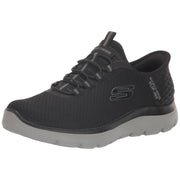 Skechers Men's Summits High Range Hands Free Slip-in Sneaker, Black/Charcoal, 14