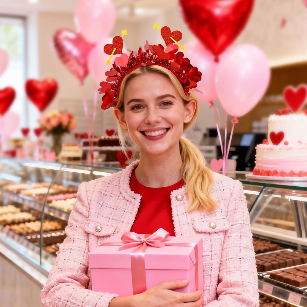 ONENINEDREAM Valentines Day Headband for Kids (Small)