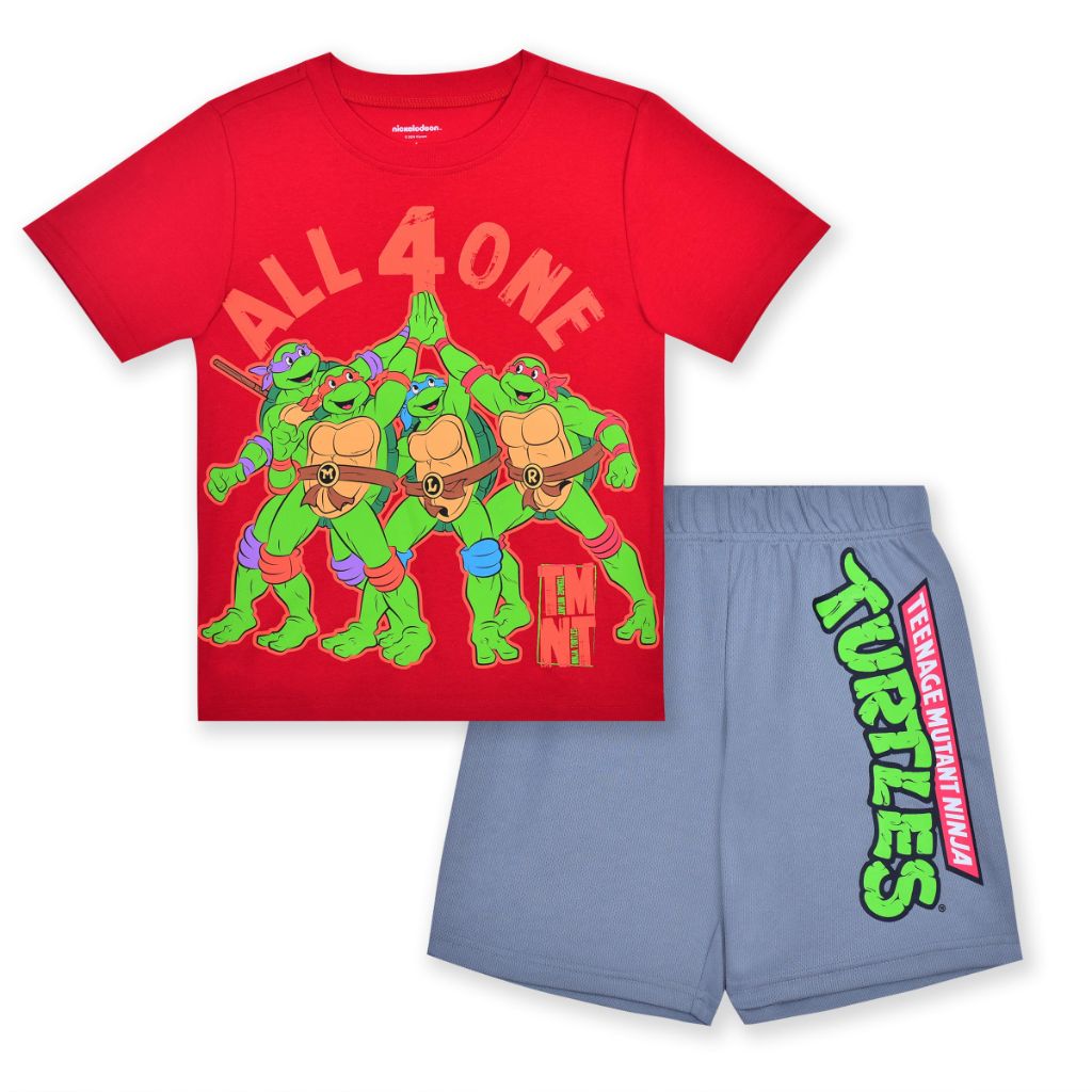 SZ 7, Nickelodeon Teenage Mutant Ninja Turtles Boys 2 Piece Short Sleeve