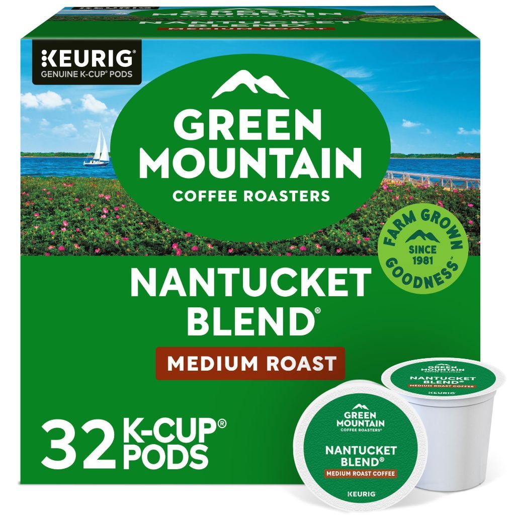 Green Mountain Coffee Roasters Nantucket Blend, Single-Serve Coffee K-Cup Pods, Medium Roast, 32 Count