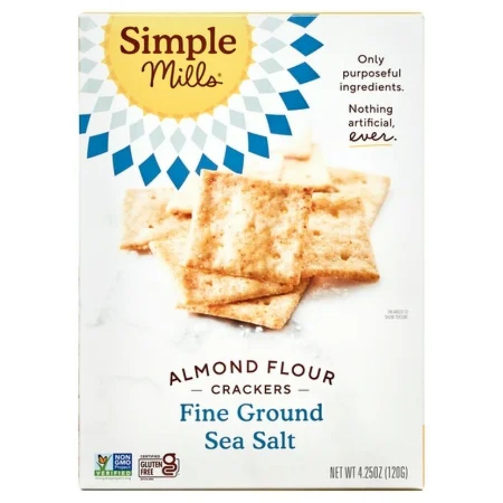 ALMOND FLOUR CRACKERS, SEA SALT