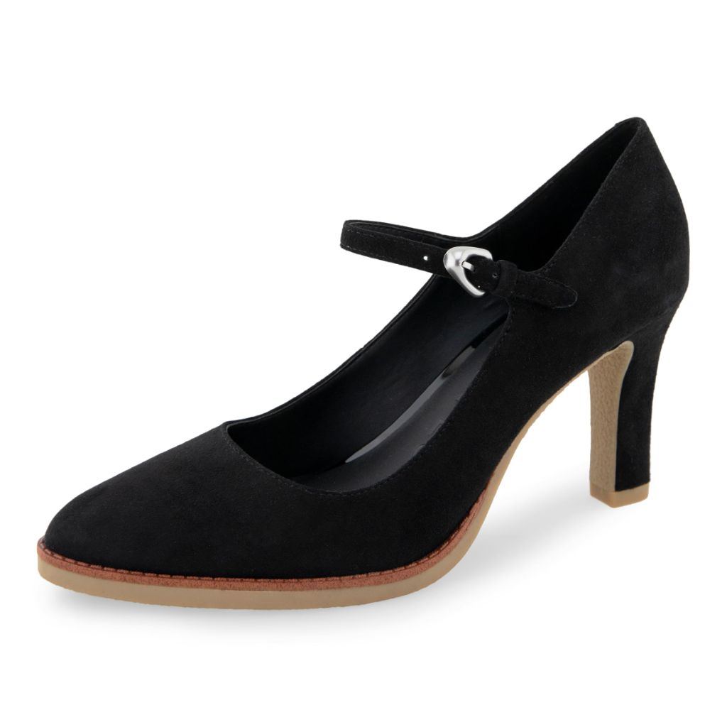 Aerosoles Women's LOIS Stiletto Pump, Black Suede - size 10M