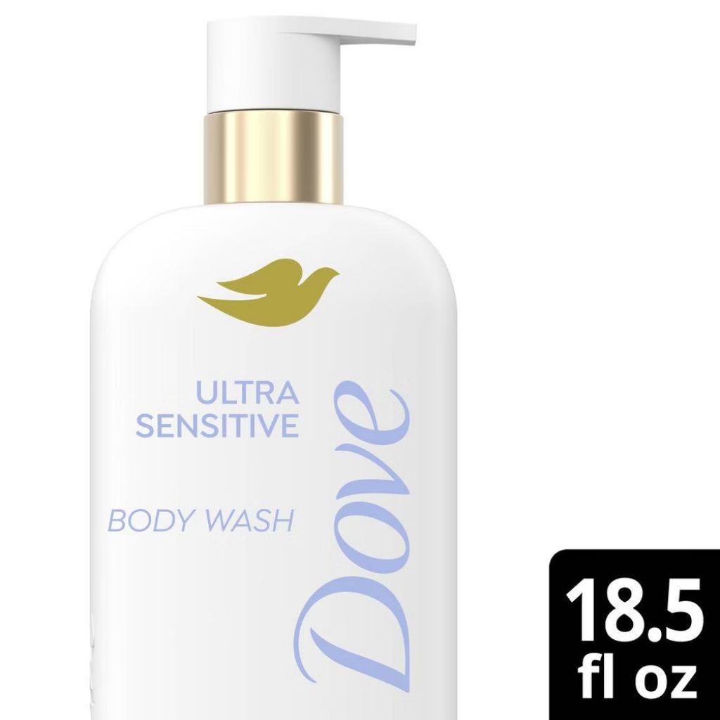 Dove Ultra Sensitive Gentle Liquid Body Wash - Unscented, 18.5 fl. oz.