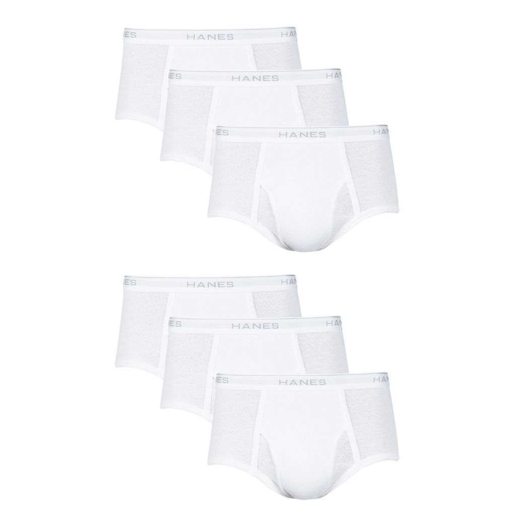 Hanes Men's Tagless Briefs - White, Size Small (6 Pack)