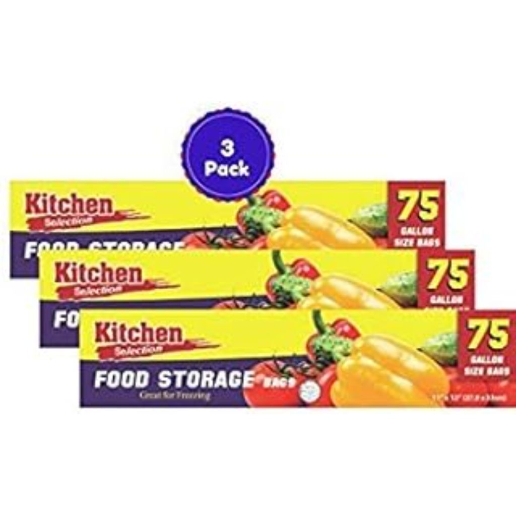 KC Food Storage Bags 3pack 75Ct