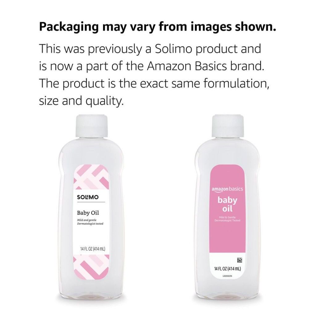 Amazon Basics Baby Oil - 14 fl. oz. (4 Pack)