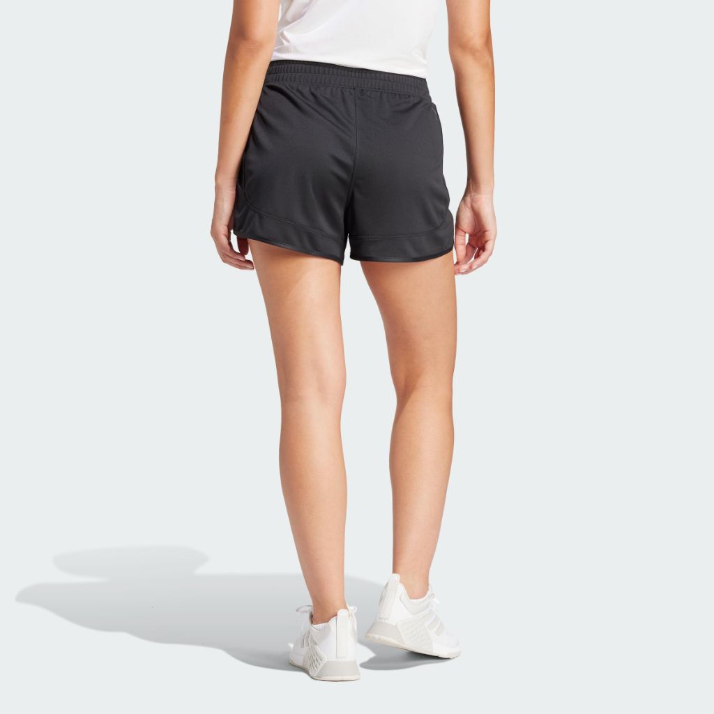 adidas Women's Pacer Essentials Knit High Rise Shorts, 3" Inseam - Black, XXL