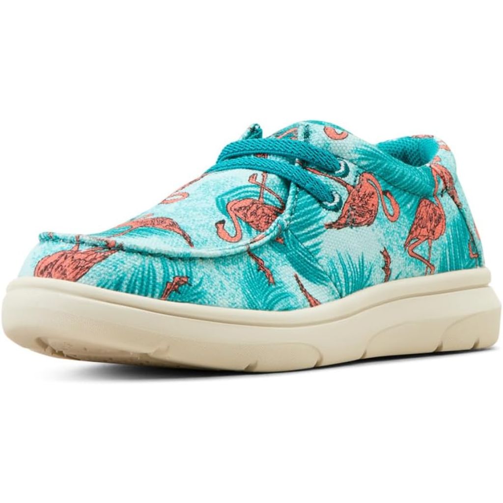 Ariat Kids' Hilo Slip-On Sneakers - Flamingo Print, Size 9
