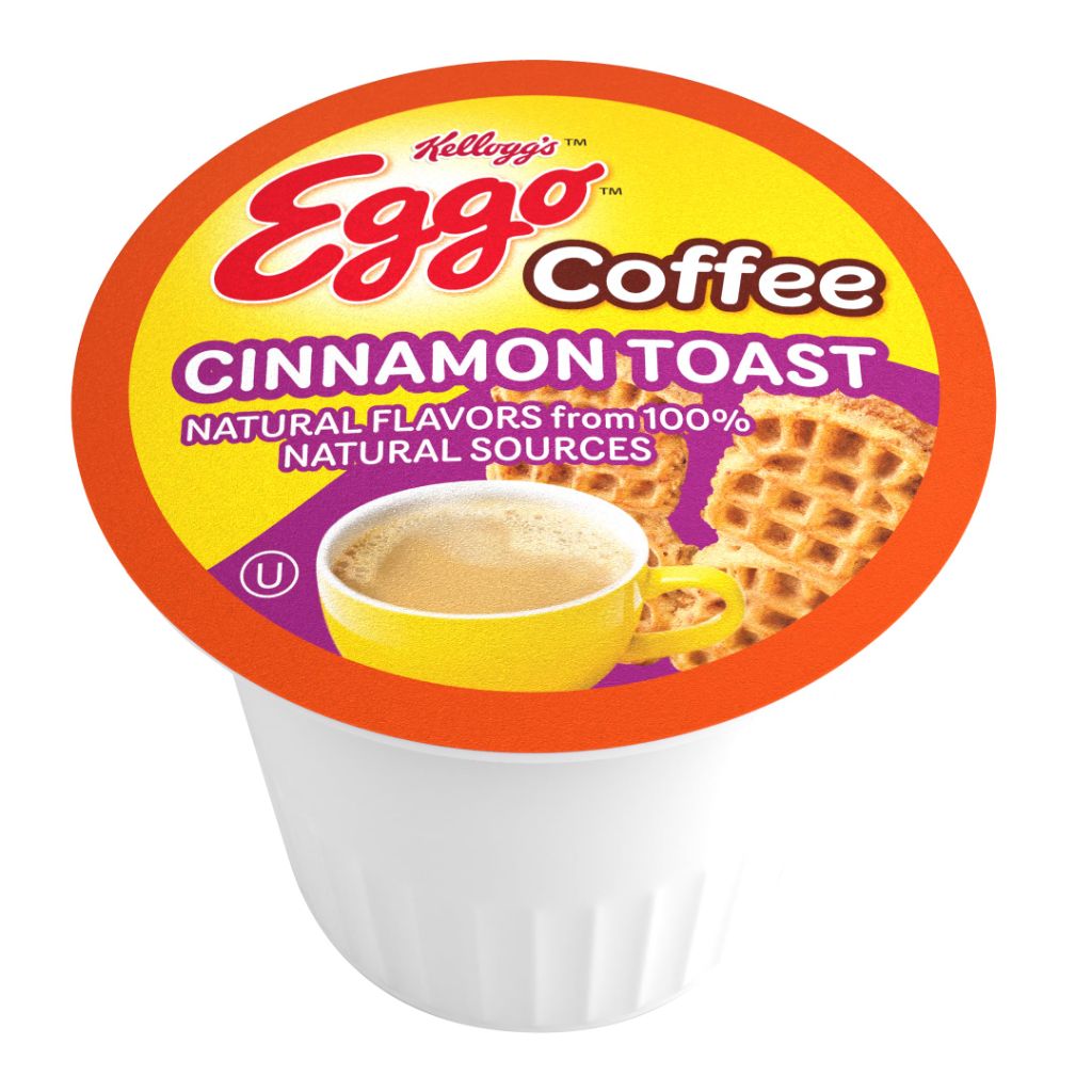 Eggo Beverages Cinnamon Toast Waffle Flavored Coffee Pods for Keurig K Cup Brewers, Fair Trade Certified, 40 Count