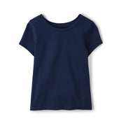 SZ 3T, The Children's Place baby girls Long Sleeve and Toddler Basic Layering Tee T Shirt, Tidal
