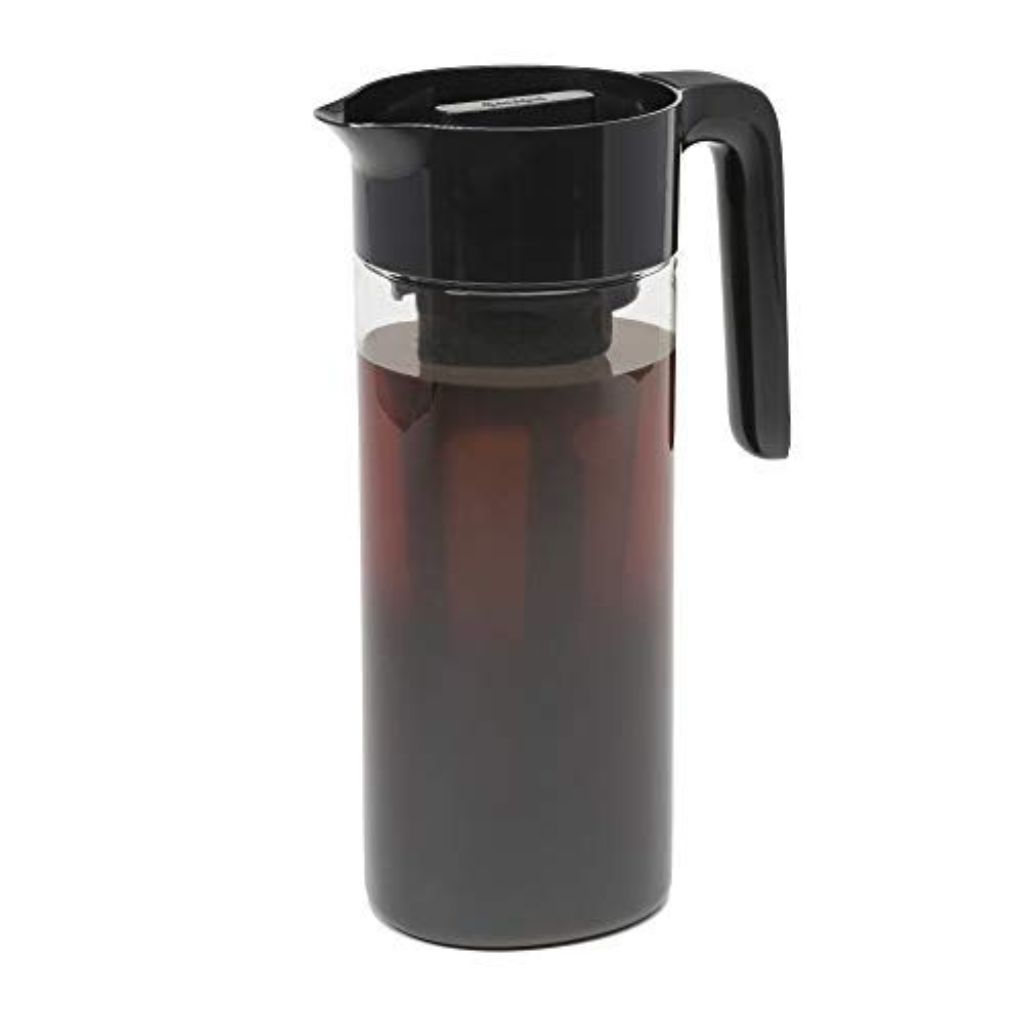 Goodful Airtight Cold Brew Iced Coffee Maker, Shatterproof Durable Tritan Plastic Construction, Leak-Proof Lid, Large Capacity with Premium Stainless