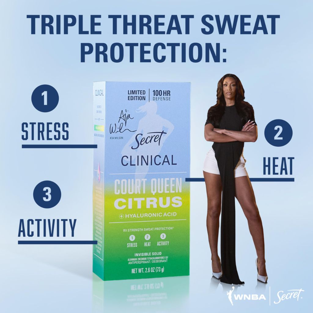 Secret Clinical Strength 100HR Defense | Court Queen Citrus Scent, 2.6 oz
