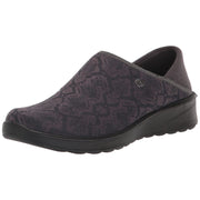 BZees Women's Getaway Slip-On Sneaker, Grey Snake Print - size 12