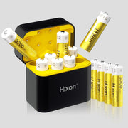 Hixon Rechargeable AA Batteries 12 Count, Lithium Batteries AA (No Charger)