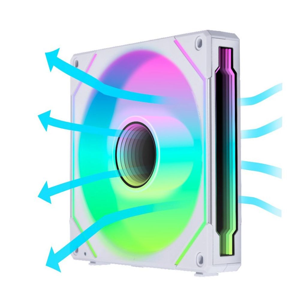LIAN LI UNI FAN SL INFINITY REVERSE 140 RGB - WHITE