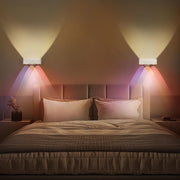 Reglaaly Wall Sconces Set of Two, 360° Rotate Magnetic Rechargeable Wall Mounted Lamp with 3 Color Temperatures & 9 RGB Modes