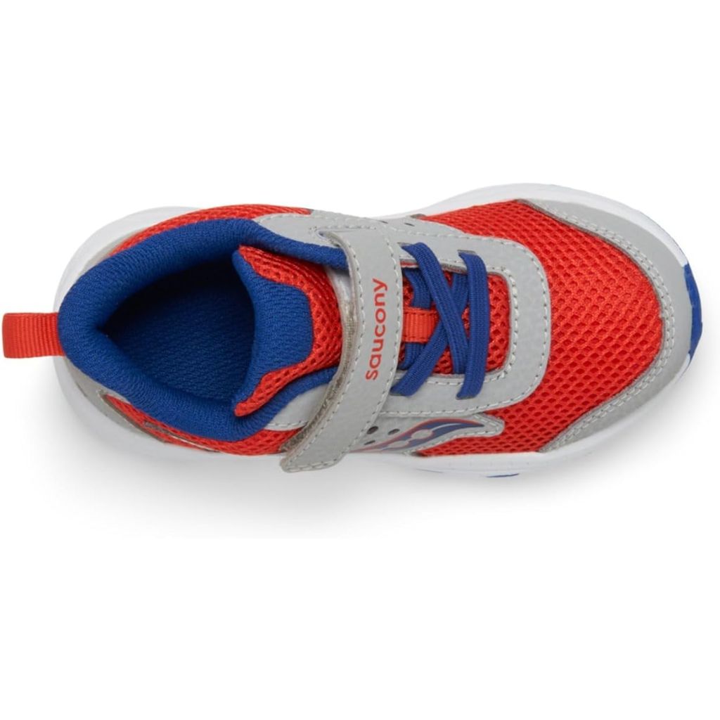 Saucony Toddler Ride Jr Sneakers - Gray/Red/Navy - Size 4.5W Toddler