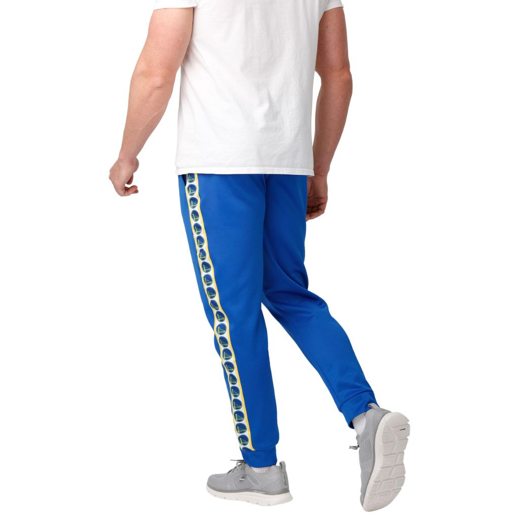 FOCO Golden State Warriors NBA Mens Stripe Logo Track Pants - XL