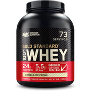 Optimum Nutrition Gold Standard 100% Whey Protein Powder, Vanilla Ice Cream, 5 lbs