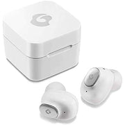 GLIDiC Sound Air TW-5000s True Wireless Earbuds - in-Ear Bluetooth Headphones with Mic - Pro Stereo Sound Sweatproof for Sports/Workout/Gym with Charging Case (White)