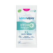 WaterWipes HydroFresh Refresh Wipes, XL Body Cleaning Wipe, 18 Count (1 Pack)