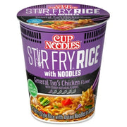 Nissin Foods Cup Noodles Stir Fry Rice with Noodles  General Tso s Chicken Flavor  2.68 oz Cup  Shelf-Stable