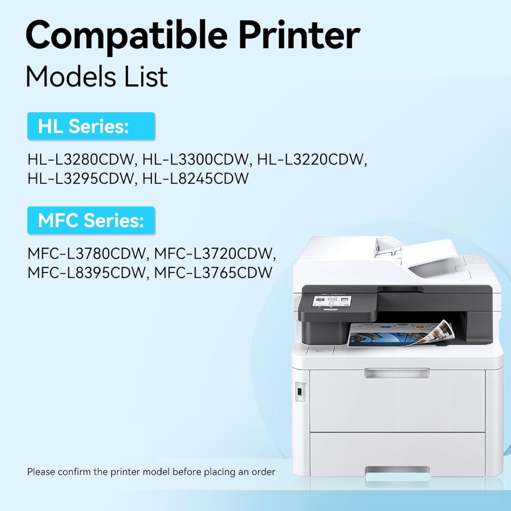 TN229XL TN229 High Yield Toner Cartridges Compatible Replacement for Brother MFC-L3720CDW MFC-L3780CDW HL-L3280CDW Printer, 4 Pack