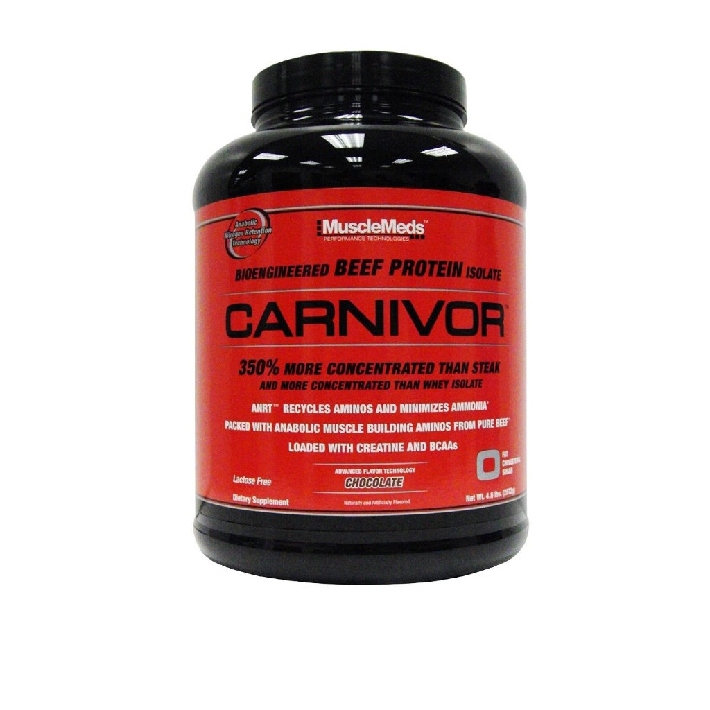 MuscleMeds Carnivor Hydrolyzed Beef Protein Isolate Powder, Chocolate, 4lb (56 Servings)