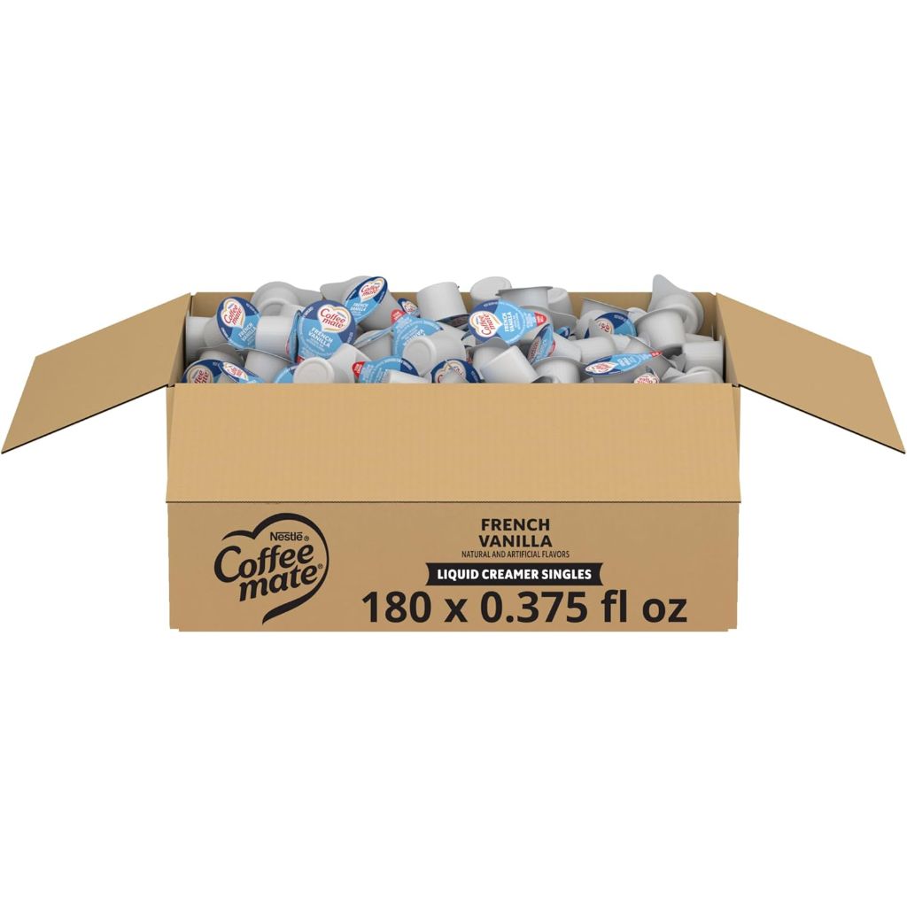 Nestle Coffeemate French Vanilla Liquid Creamer Singles - 3/8 fl. oz. (Pack of 180)